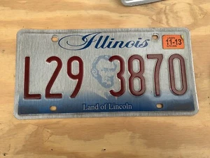 2013 Land Of Lincoln IL Illinois Passenger Vehicle License Plate - Picture 1 of 2
