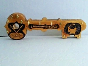 De Colección Madera Ardiente Golf Arte En Forma de Llave 12 Ganchos Colgante de Pared AMOR AL GOLF - Imagen 1 de 12