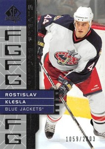2002-03 SP Authentic #114 Rostislav Klesla FG /2003