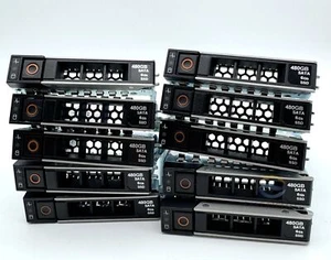 Partia 10 DXD9H Dell G14 seria R/T Hot Plug SAS/SATA 2,5" taca na dysk twardy Caddy R640 R740 - Zdjęcie 1 z 7