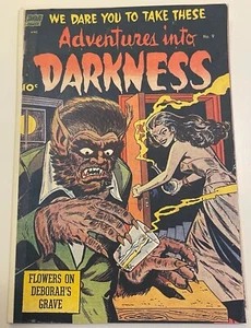 ADVENTURES into DARKNESS  #9 Apr 1953 Coverless w/copied cover otherwise NICE!!! - Picture 1 of 9