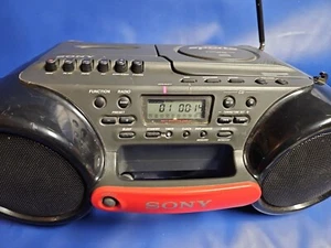 Sony ESP Sport Radio CD Kassetten Abspielgerät Ghettoblaster CFD-980 AC Netzteil - Bild 1 von 9