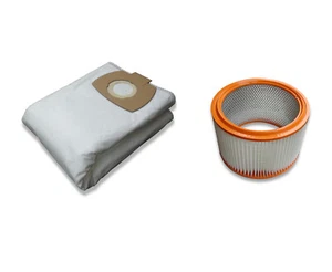 5 Staubsaugerbeutel + 1 auswaschbarer Filter für Protool VCP 450 E-L E-M - Bild 1 von 1