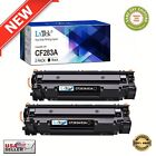 Set Of 2 X Black Toner Cartridge Replacement For Hp Laser Printer 83A Cf283a