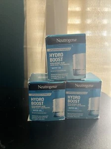 3 Pack Neutrogena Hydro Boost Hyaluronic Acid Water Gel Face Moisturizer, 1.7 oz - Picture 1 of 1