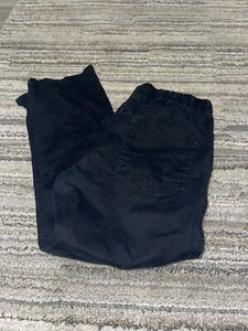 L Cat & Jack Boys Size 10 Black Straight Recto Fit Pull-On Drawstring Pants - Picture 1 of 3