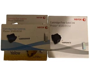 Xerox Phaser 8500/8550 Tintenset Cyan Magenta Gelb Schwarz Original-Zubehör-Hersteller NEU - Bild 1 von 4