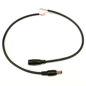 DIY Repair Replace 5.5mm x 2.5mm DC Plug 25cm Cord Bare Tinned Ends -Male/Female - Picture 1 of 14