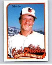 1989 O-Pee-Chee Baseball #231 Dave Schmidt  Baltimore Orioles V95845