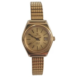 Certina DS-4 Ladies' Expandable Bracelet Watch 719 1430 25 Swiss Made - Gold - Picture 1 of 5