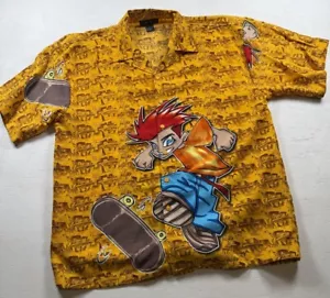 L.A. Camisa Beat Hawaiian Para Hombre Grande Skater Estilo JNCO Patinador De Colección - Imagen 1 de 6