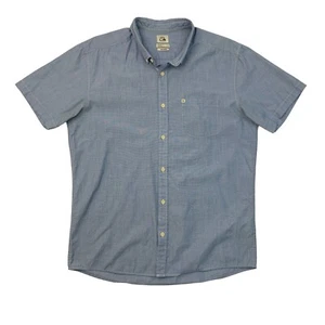 Quiksilver Shirt Mens L Cornflower Modern Fit Collared Chest Pocket Button Down - Picture 1 of 11