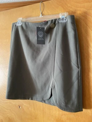 Saia verde militar feminina tamanho 6 Vince Camuto nova com etiquetas - Imagem 1 de 3