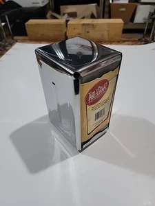 Dispensador de servilletas TableCraft de acero inoxidable de doble cara para servilletas de ajuste alto - Imagen 1 de 13