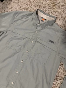 Camicia Eddie Bauer uomo ventilata negozio sportivo grigia manica lunga escursionismo outdoor grande - Foto 1 di 7