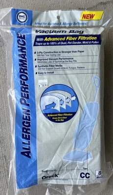 DVC For Oreck Open Bag Green Double Wall Type CC 6 Bags XL Vacuum Cleaner - Image 1 of 4