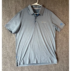 Adidas The Players Golf Polo Shirt Mens Large Blue Performance Athletic - Picture 1 of 8