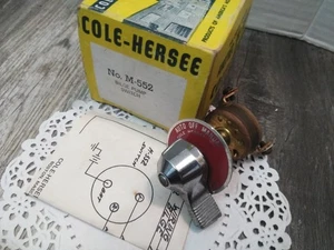 N.O.S. COLE-HERSEE BILGE PUP SWITCH MODEL NO. M-552 ( MADE IN BOSTON USA) MARINE - Bild 1 von 7