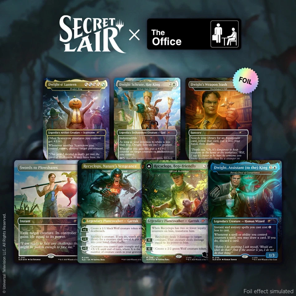 PSL MTG Secret Lair x The Office Dwights Destiny Foil Edition Secret Superdrop - Image 1 of 4