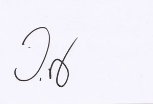 Football - Jesurun Rak-Sakyi - Hand Signed 6x4 Inch White Card - COA - Picture 1 of 1