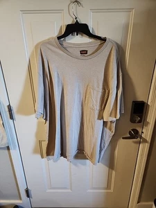 The Foundry Supply Co Mens Sz 4XLT Shirt Tan Beige Chest Pocket Pullover - Picture 1 of 13