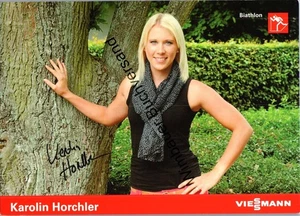 Original Autogramm Karolin Horchler Biathlon /// Autograph signiert signed sign - Picture 1 of 2