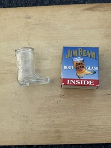 New Jim Beam Bourbon Whiskey Kentucky KY Distillery Small Boot Shaped Shot Glass - Picture 1 of 4