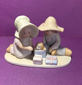 Vintage Circle of Friends The Perfect Gift 1991 homco two children w/puppy NIB - Bild 1 von 7