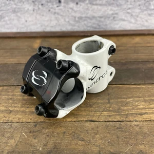 Syncros 1 1/8 Threadless Stem 31.8 mm 50 mm XC Downhill Neck Alloy White MTB - Picture 1 of 12