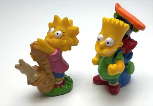 2 Stück - Burger King Simpsons Camping Spielzeug Figuren - Bart & Lisa - Bild 1 von 6