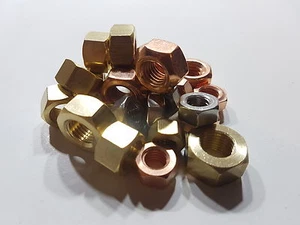 MESSINGKRÜMMERMUTTERN AUSPUFF KUPFERVERRIEGELUNG FORD ESCORT ESSEX PINTO CROSSFLOW - Bild 1 von 25