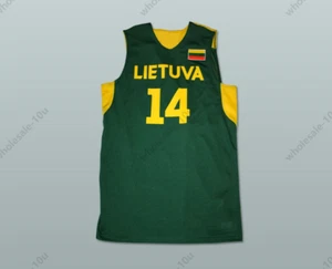 CUSTOM Jonas Valanciunas 14 Lietuva Litauen Trikot alle Spieler genäht S-6XL - Bild 1 von 3