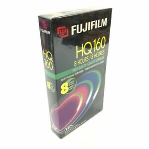 Fujifilm HQ 160 Blank VHS Tape 8 hour high quality sealed Fuji multi purpose x2