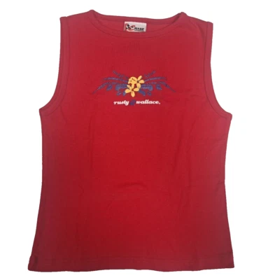 Camisa roja sin mangas Rusty Wallace Chase Authentics #2 NASCAR para mujer pequeña 4/6 Foto 1 de 3