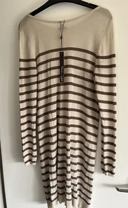 *Clearance* Phase Eight Thigh Knit Super Soft Beige Dress Tunic- UK size 12 - Picture 1 of 6