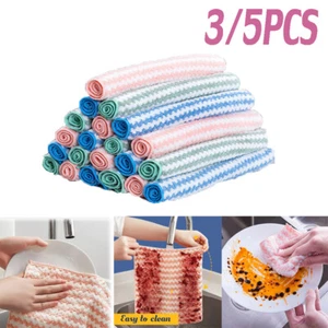 Trapos para limpiar cocina súper absorbentes microfibra limpieza paño lavado platos - Imagen 1 de 36