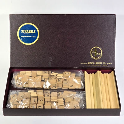 Juego de mesa crucigrama SCRABBLE 1948 1953 de colección Selchow & Righter completo ++ Foto 1 de 4