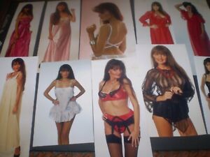 1980's  19 original vintage lingerie fetish  glamour colour photographs lot