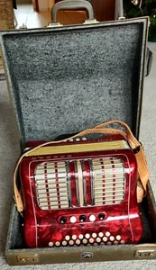 Akkordeon Hohner Club III M Knopfakkordeon Handharmonika mit Koffer - Bild 1 von 3