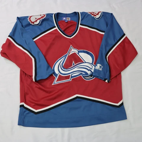 COLORADO AVALANCHE BLUE REPLICA STARTER jersey XL Cover