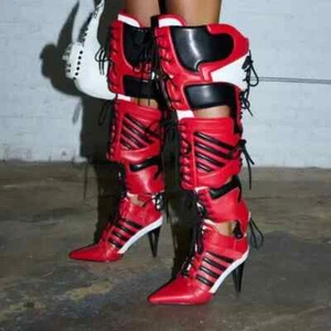 BOTA DEPORTIVA 2-1 AZALEA WANG " BIKER BADDIE" TALLA 11 ROJA (Envío rápido) - Imagen 1 de 10