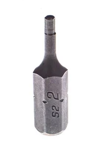 ASTA 2mm Hex/ Allen Insert Bit 1/4" Hex Drive Short S2 Steel Shank 25mm Long - Imagen 1 de 3
