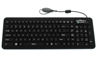 Seal Shield Medical Keyboard - Antimicrobial Waterproof  - USB Backlit  - Black - Image 1 of 4