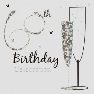 Holographic 60th Birthday Party Card Invitations & Envelopes Variety of amounts - Picture 1 of 3