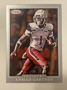 Ahmad “Sauce” Gardner 2022 Sage Artistry Silver #1 Rookie New York Jets RC