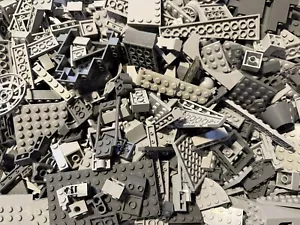 Lego 1 kg graue Steine Kiloware Sammlung Star Wars Platten Teile Sondersteine - Bild 1 von 1