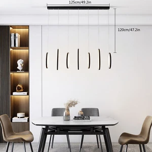 Modern Pendant Lamp LED Geometry Kitchen Island Hanging Ceiling Light Chandelier - Picture 1 of 16