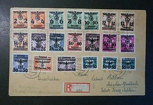 GERMANIA GERMANY Generalgouvernement REICH 1940  F.Polonia SVR 20V US  Lettera  - Picture 1 of 2