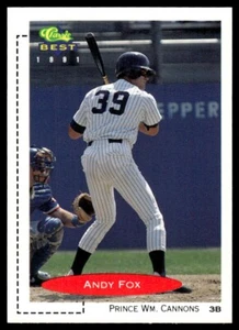 1991 Classic Best Andy Fox Prince William Cannons #132 - Picture 1 of 2