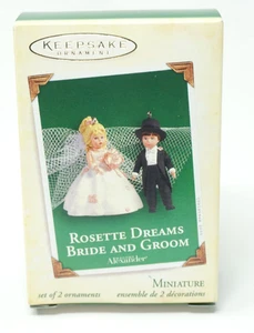 Hallmark Keepsake Ornament Madame Alexander Rosette Dreams Bride Groom 2005 - Imagen 1 de 3